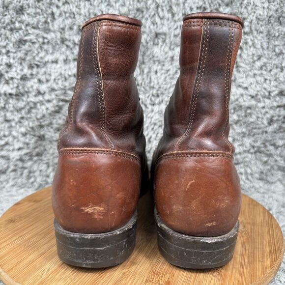 Double H Boots Men's 10 EE Lacer Leather Western Cowboy Work Vintage 9748 - Picture 4 of 11